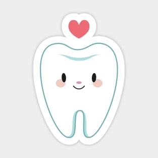 Cute little molar teeth Sticker